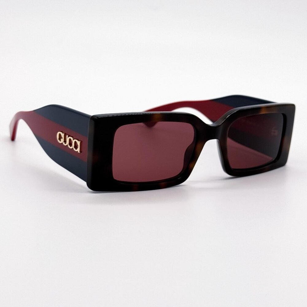 NEW GUCCI GG1860S 002 HAVANA BLUE RED UNISEX SUNGLASSES GUCCI - Picture 6 of 12